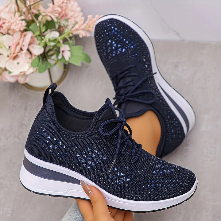 Jane – Crystal Embellished Comfort Sneakers