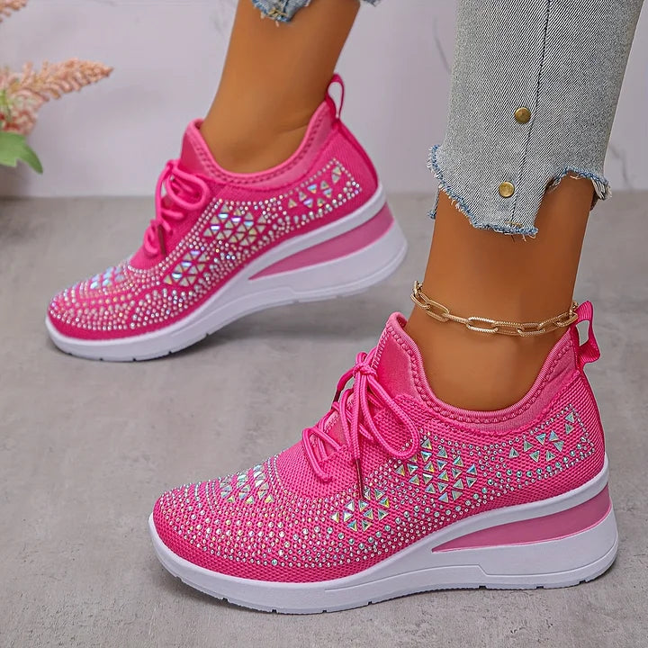 Jane – Crystal Embellished Comfort Sneakers