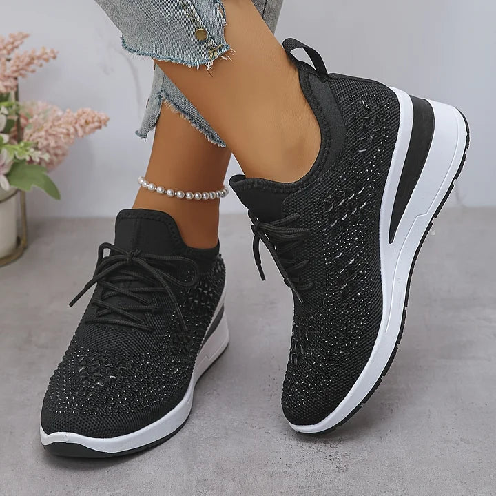 Jane – Crystal Embellished Comfort Sneakers