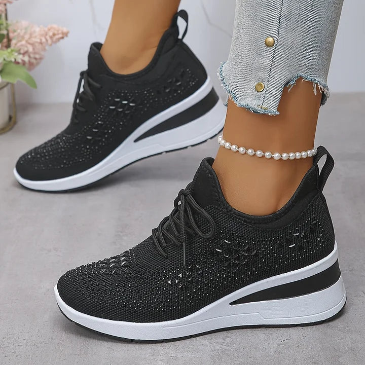 Jane – Crystal Embellished Comfort Sneakers