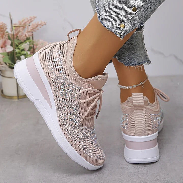 Jane – Crystal Embellished Comfort Sneakers