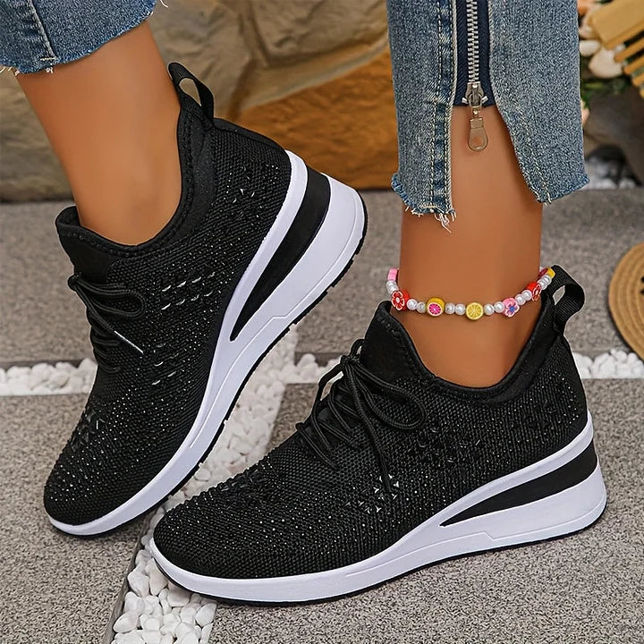Jane – Crystal Embellished Comfort Sneakers