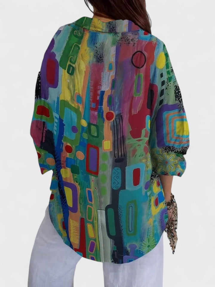 Jasmin – Colourful Statement Blouse