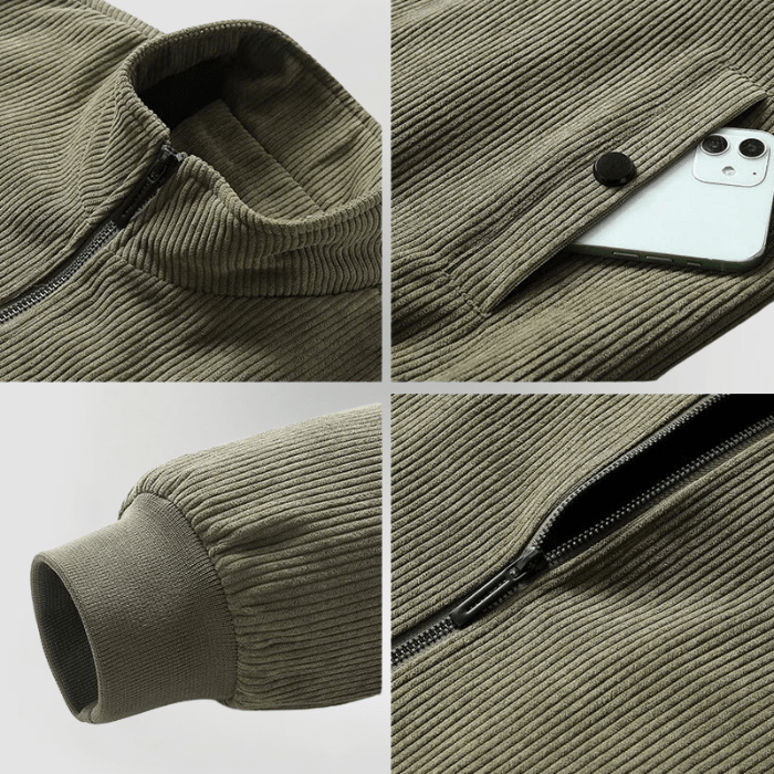 Dylan - Warm Corduroy Fleece Jacket