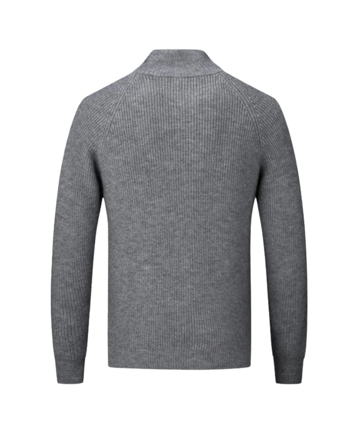 Finn - Merino Wool Zipped Cardigan
