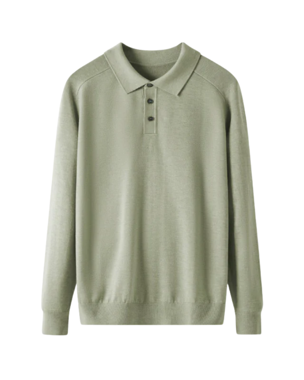 Collin - Merino Wool Long Sleeve Polo
