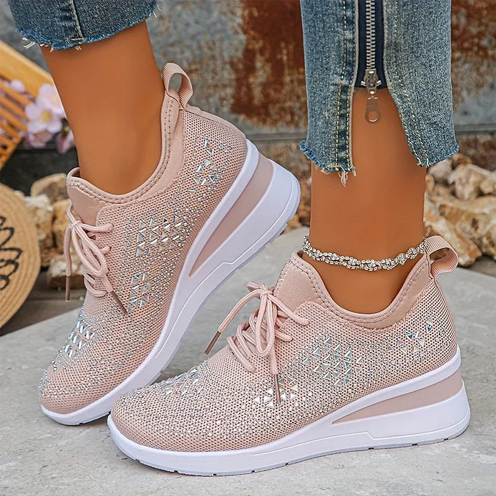 Jane – Crystal Embellished Comfort Sneakers