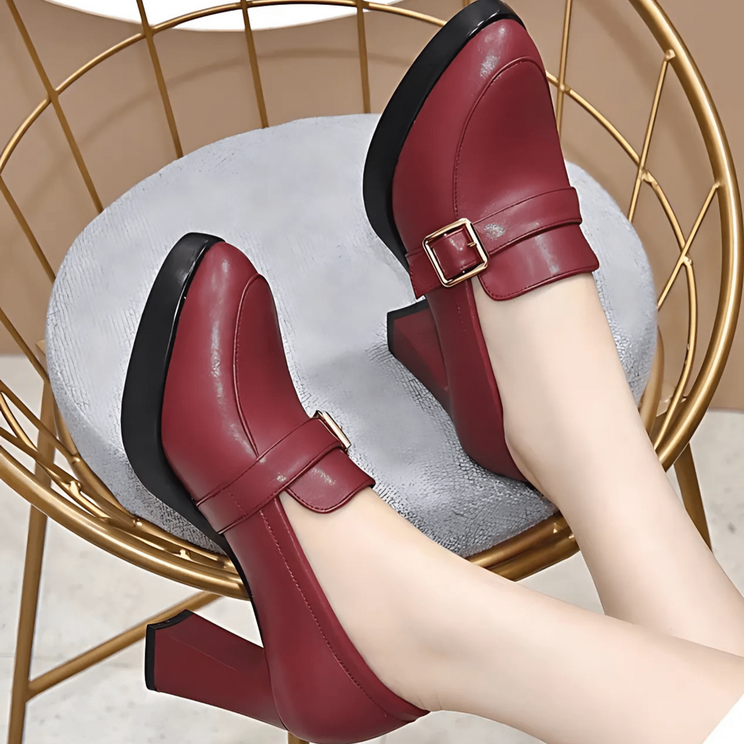 Jade – Timeless Buckle Detail Heels