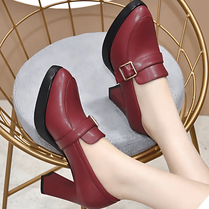 Jade – Timeless Buckle Detail Heels