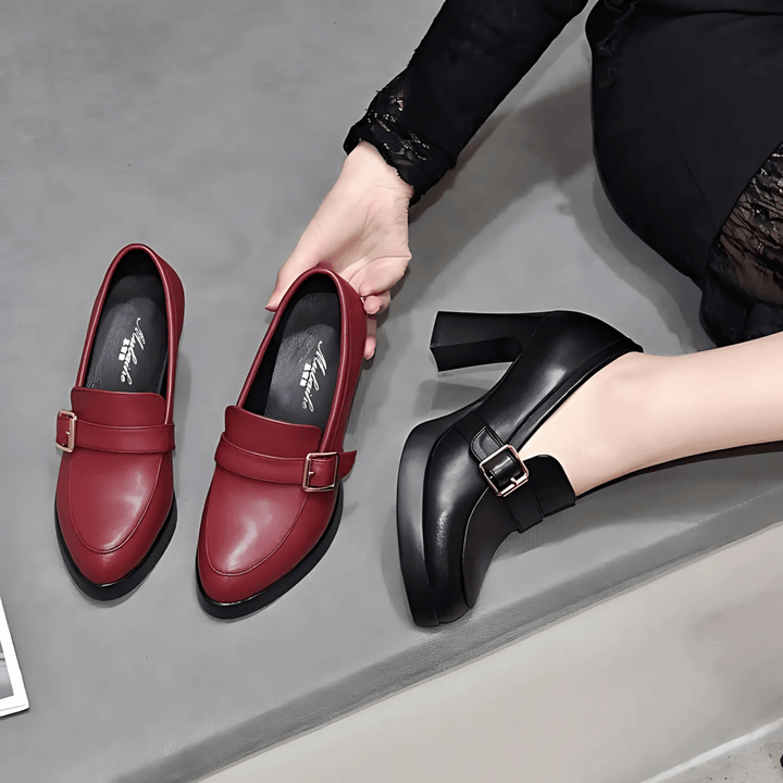 Jade – Timeless Buckle Detail Heels