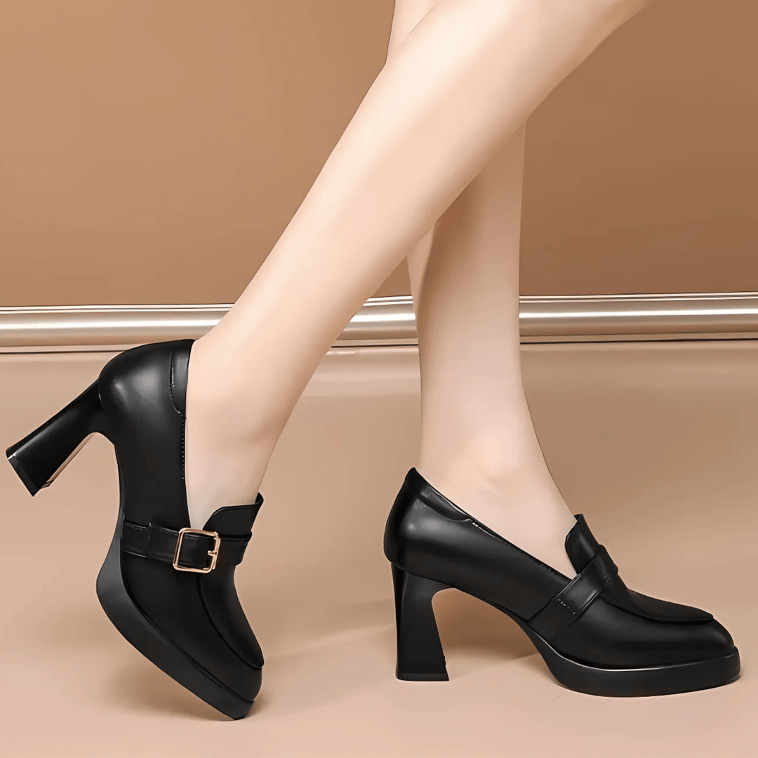 Jade – Timeless Buckle Detail Heels