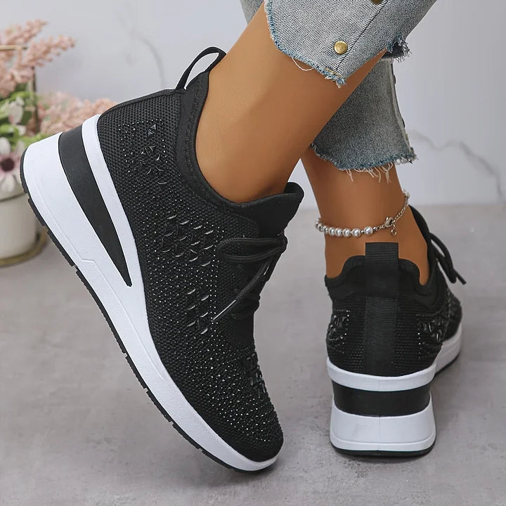 Jane – Crystal Embellished Comfort Sneakers