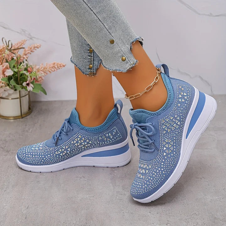 Jane – Crystal Embellished Comfort Sneakers