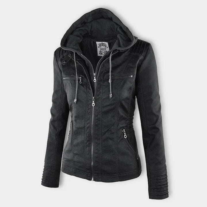 Gia - Leather Biker Jacket