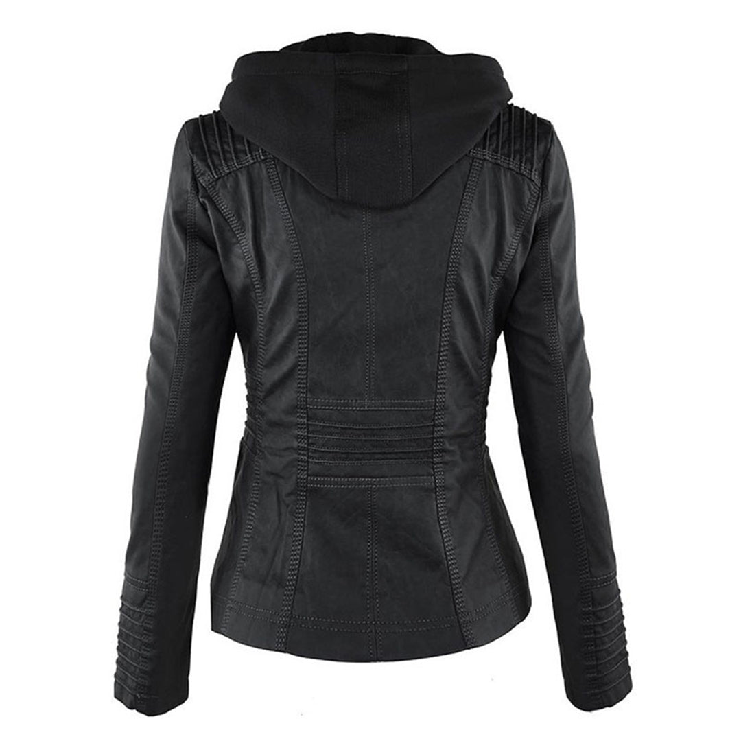 Gia - Leather Biker Jacket