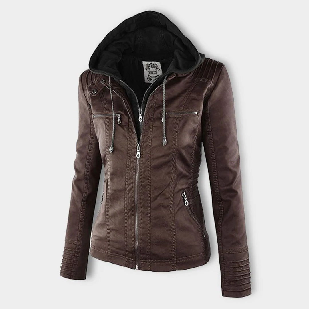 Gia - Leather Biker Jacket
