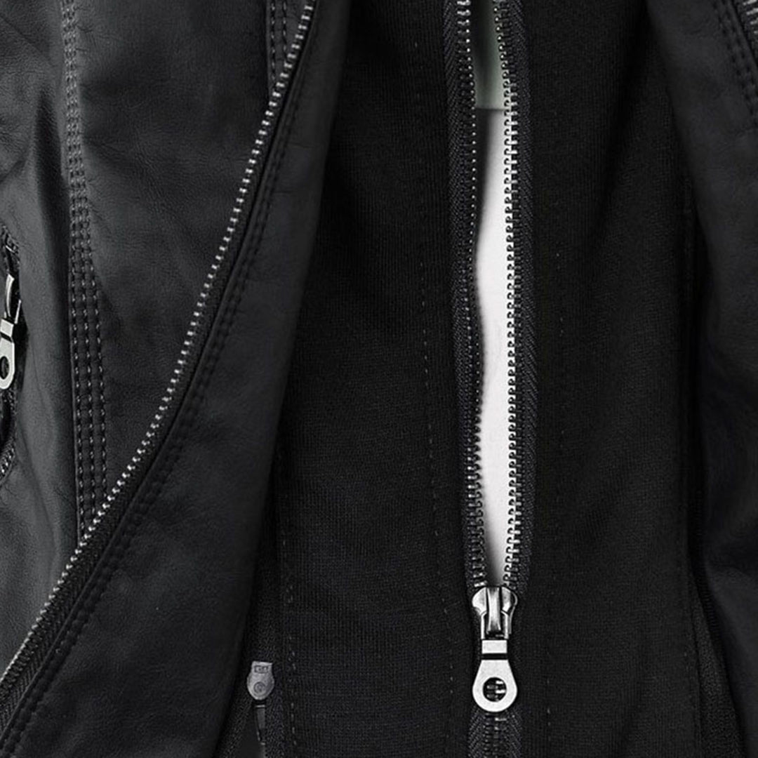 Gia - Leather Biker Jacket