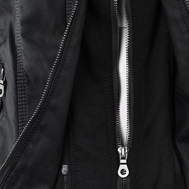 Gia - Leather Biker Jacket