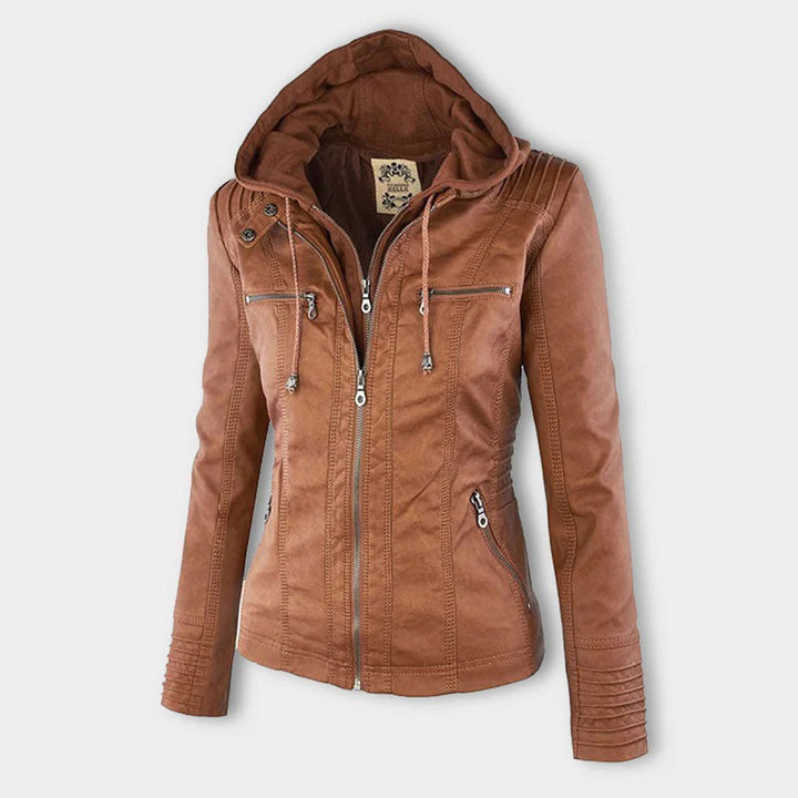 Gia - Leather Biker Jacket