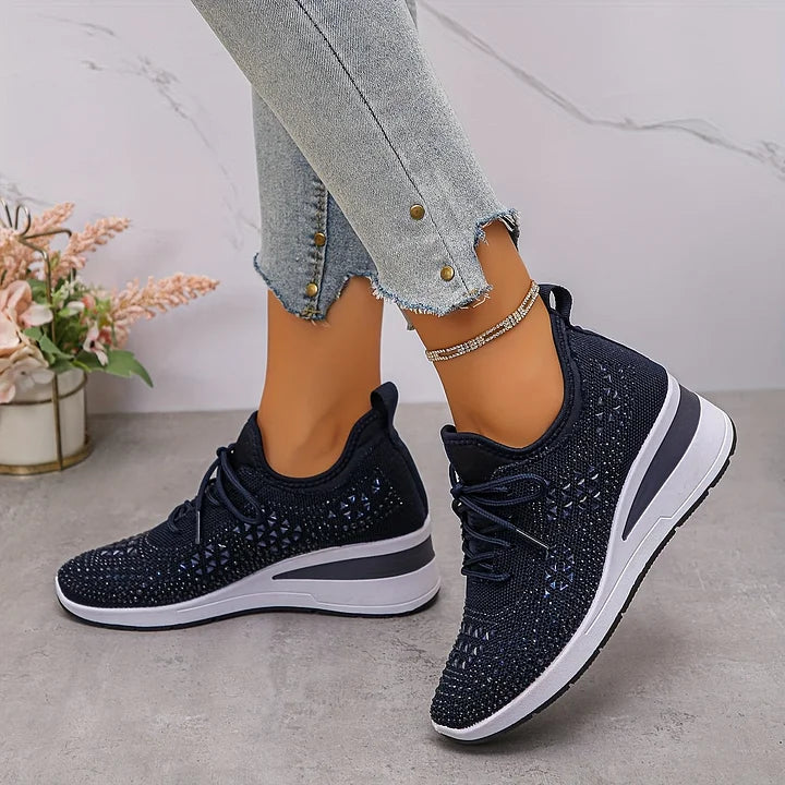Jane – Crystal Embellished Comfort Sneakers