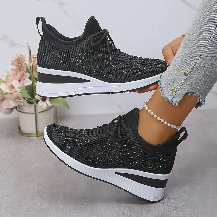 Jane – Crystal Embellished Comfort Sneakers