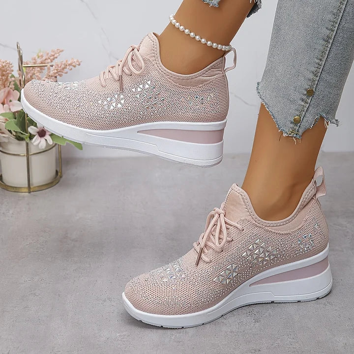 Jane – Crystal Embellished Comfort Sneakers