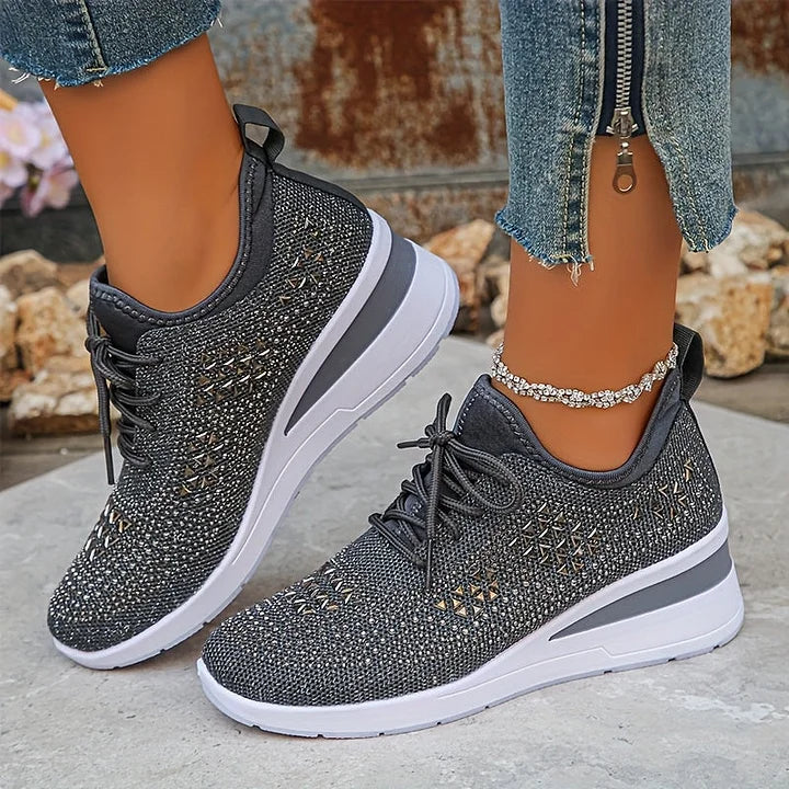 Jane – Crystal Embellished Comfort Sneakers