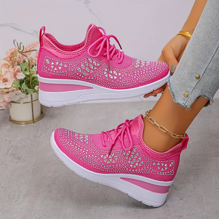 Jane – Crystal Embellished Comfort Sneakers