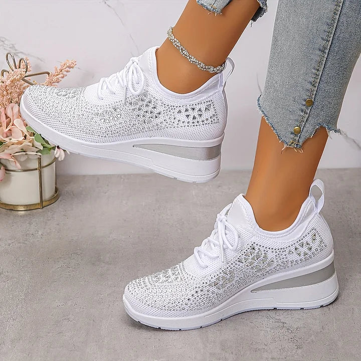 Jane – Crystal Embellished Comfort Sneakers