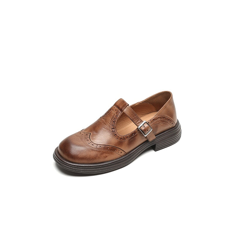 Livvy – Leather Mary Janes