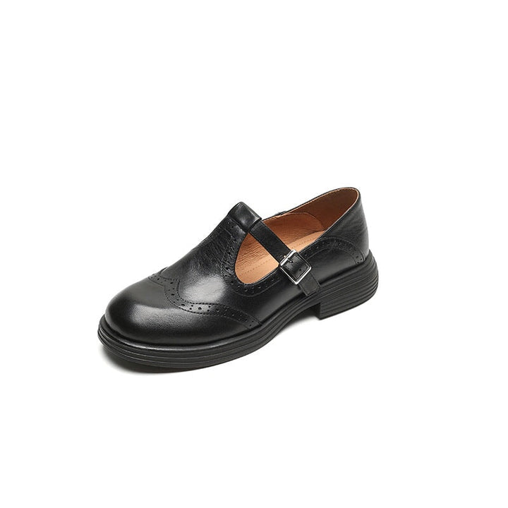 Livvy – Leather Mary Janes