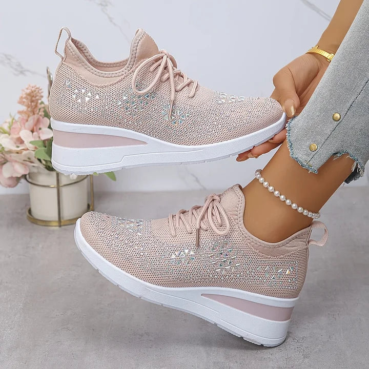 Jane – Crystal Embellished Comfort Sneakers