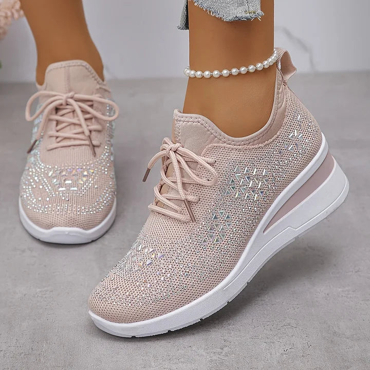 Jane – Crystal Embellished Comfort Sneakers