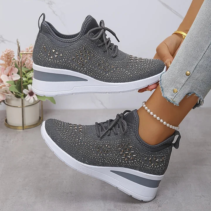 Jane – Crystal Embellished Comfort Sneakers