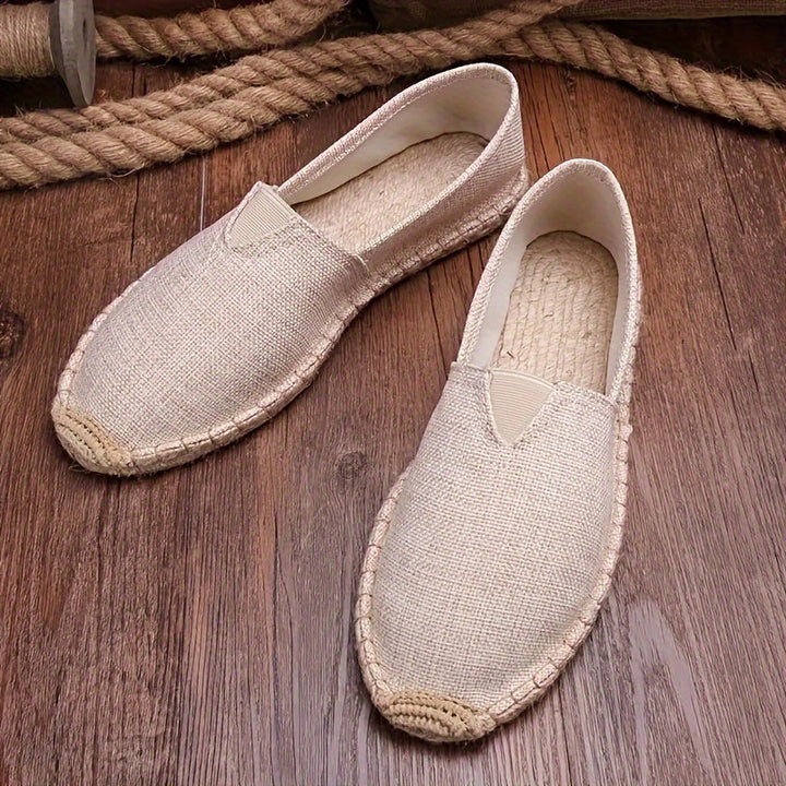 Elijah | Riviera Linen Espadrilles