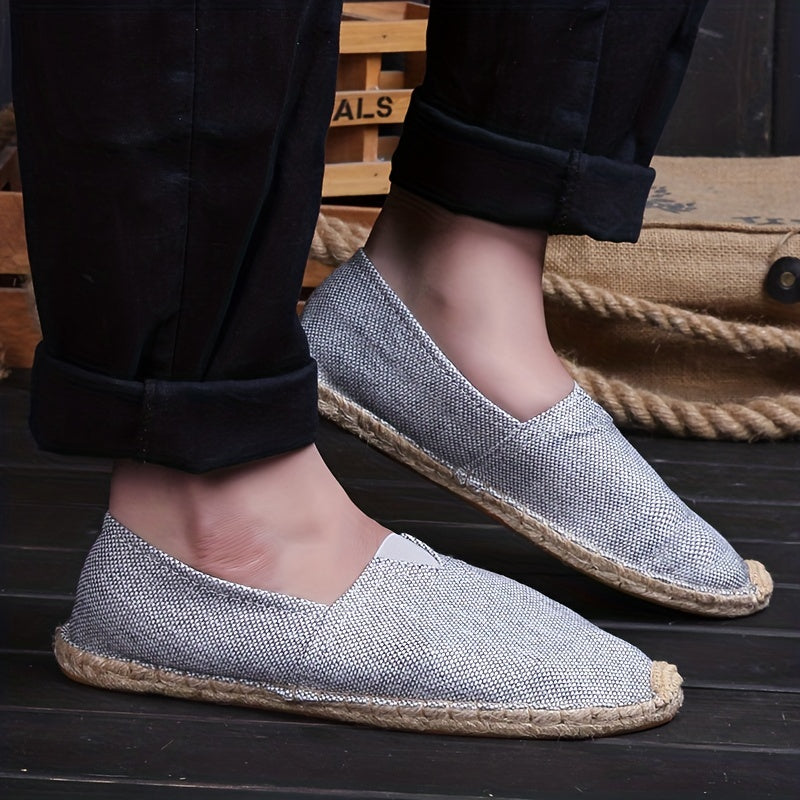 Elijah | Riviera Linen Espadrilles