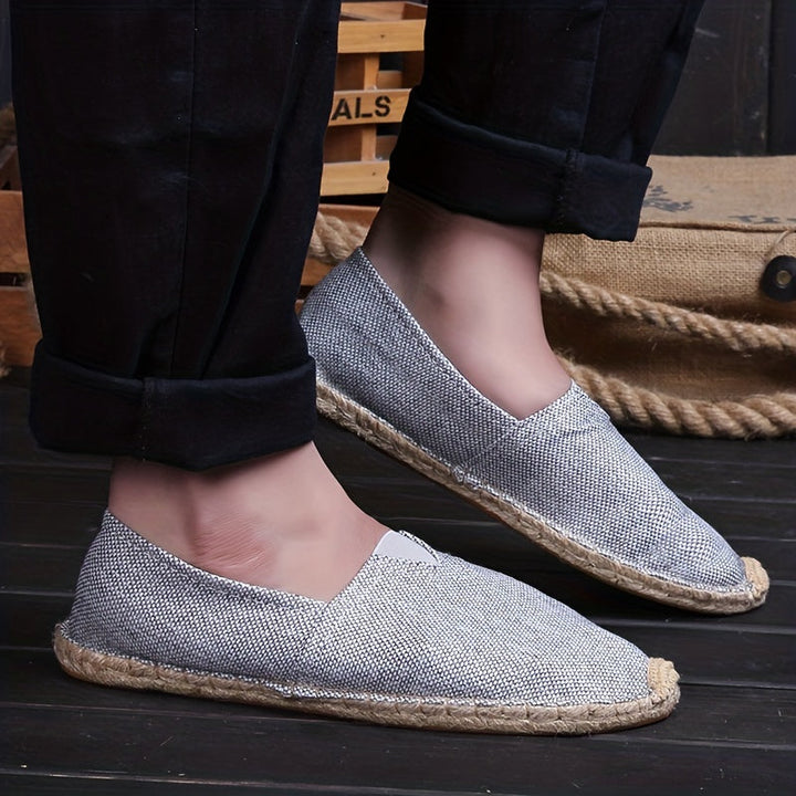 Elijah | Riviera Linen Espadrilles