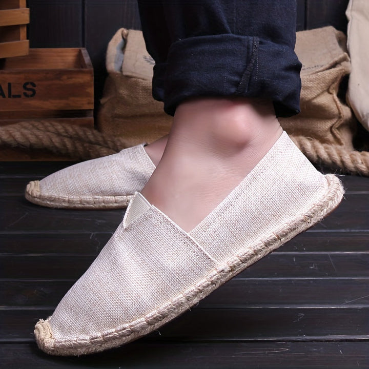 Elijah | Riviera Linen Espadrilles