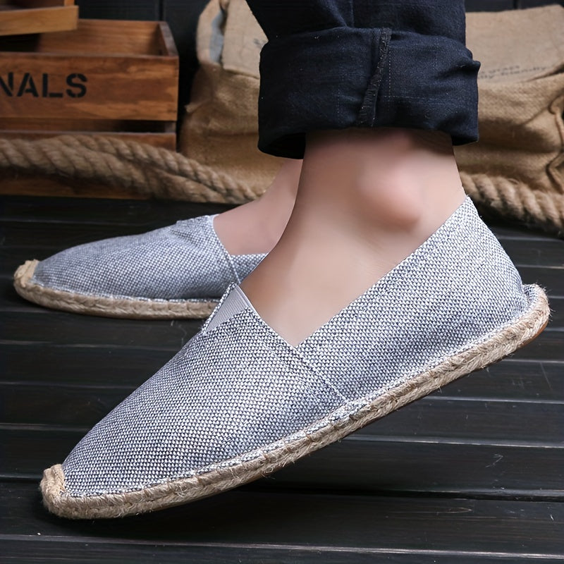 Elijah | Riviera Linen Espadrilles