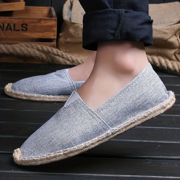 Elijah | Riviera Linen Espadrilles
