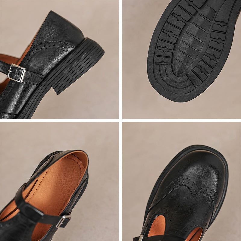 Livvy – Leather Mary Janes