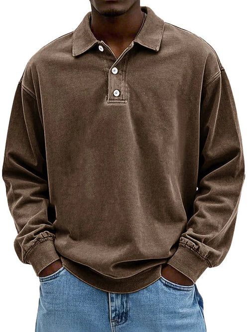 Edward – Comfortable Long Sleeve Polo