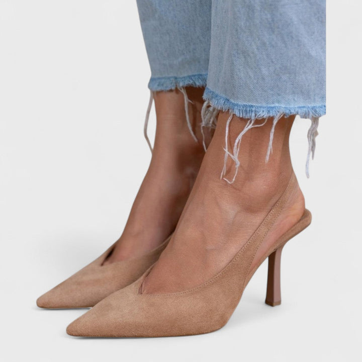 Scarlett – Timeless Nude Slingback Pumps
